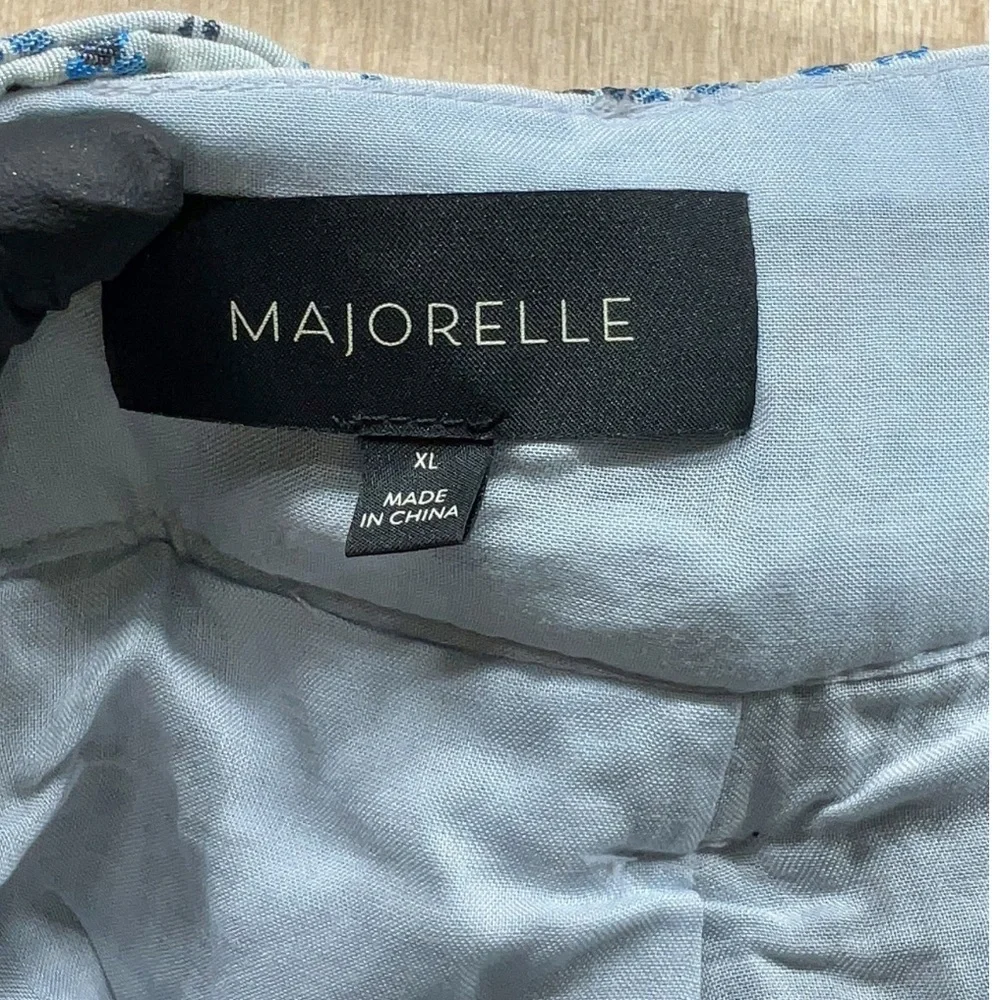 NEW MAJORELLE Valentina Shorts in Baroque Blue Floral Boho White Women’s XL - Picture 4 of 7